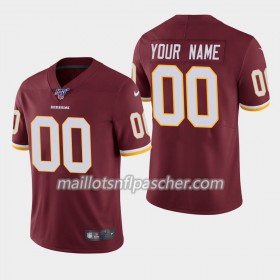 Maillot Washington Redskins Custom Nike Rouge I 100th - Homme
